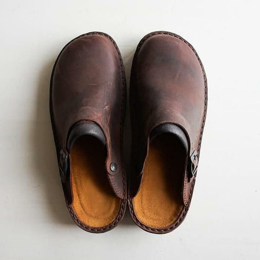 Luxury leather slippers for men – Elias