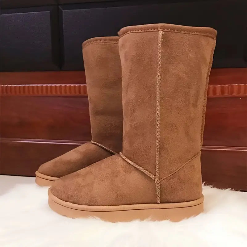 Warm Slip-On Boots with Fleece Lining - Aria