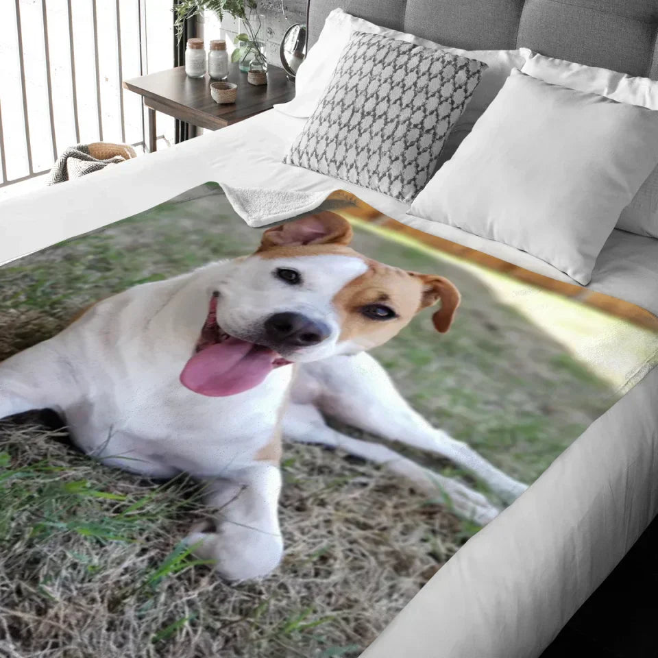 Personalised blanket with your own photo