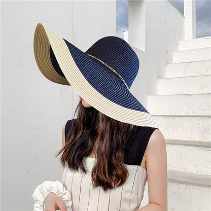Ladies' summer hat with wide brim and UV protection – Lily