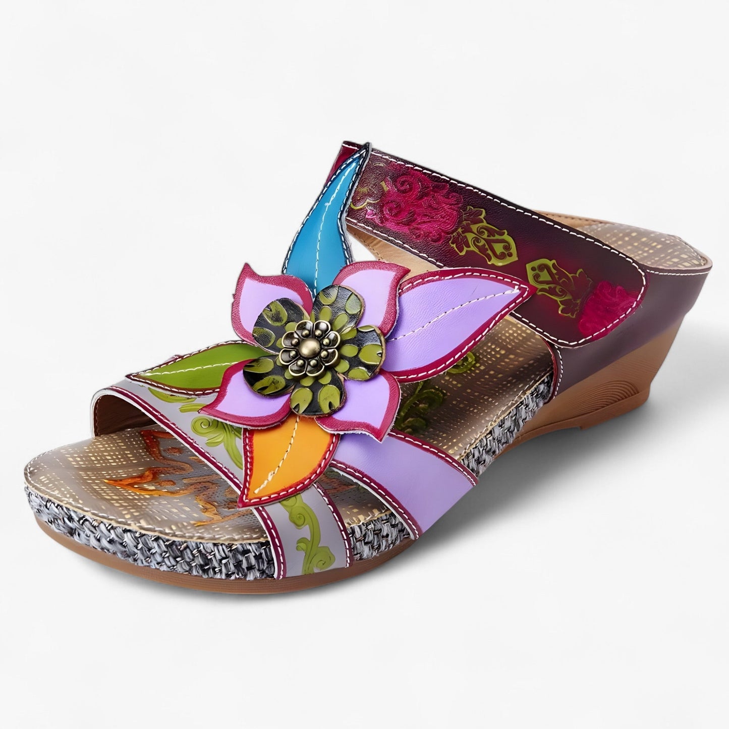 Boho sandals for women with braided straps – BohoStep Dolly
