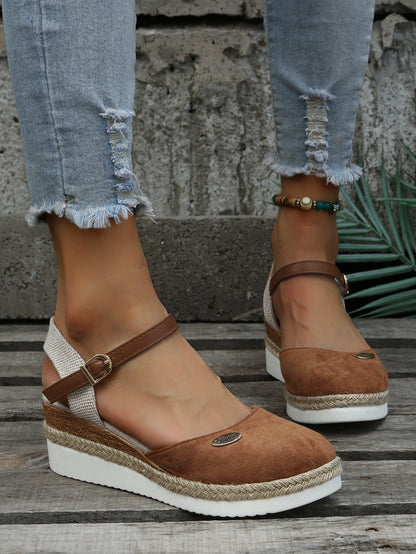 Orthopaedic Fashionable Brown Espadrilles - Livia