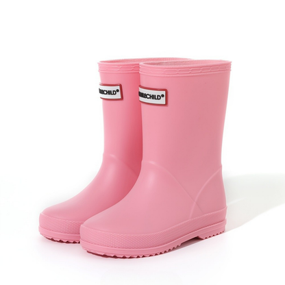Children's solid-color waterproof wellies – Noah