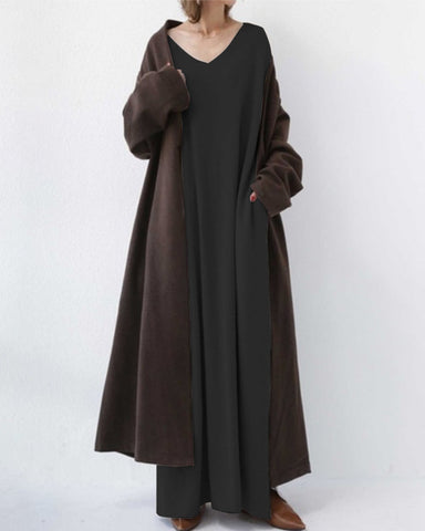 Summer Maxi Dress in Cotton-Linen Blend – Sorella