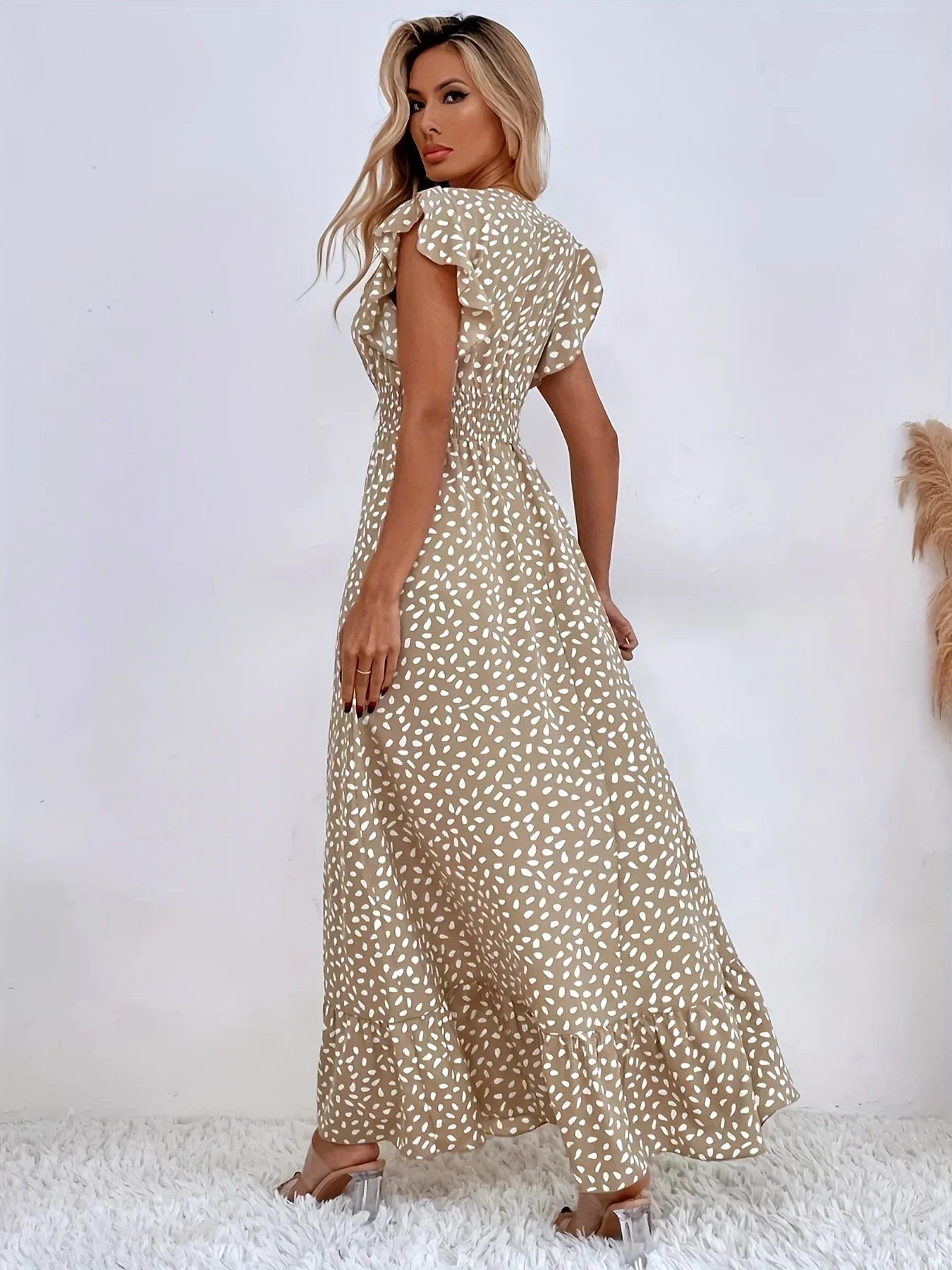 Flora Print Ruffles Dress | Stylish and Trendy