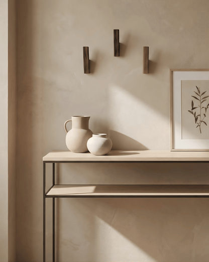 Wooden Coat Hooks Set of 4 – Minimalist Wall Hooks for Hall & Bath 3