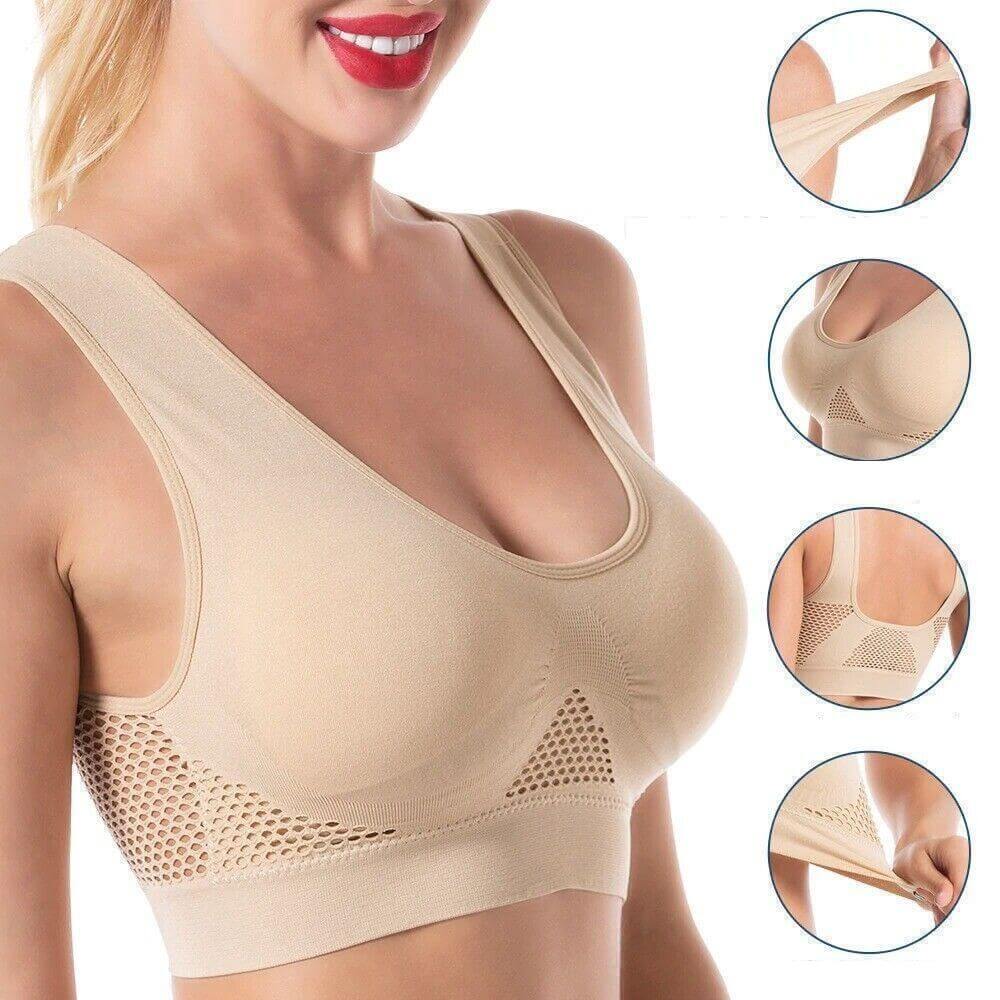 Breathable Mesh Sports Bra – Sofia