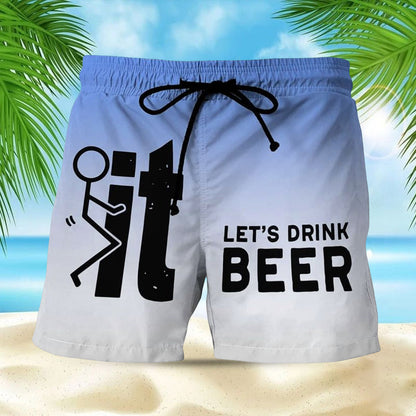 Hawaii Men's Swim Shorts with Elastic Waistband – Fabio