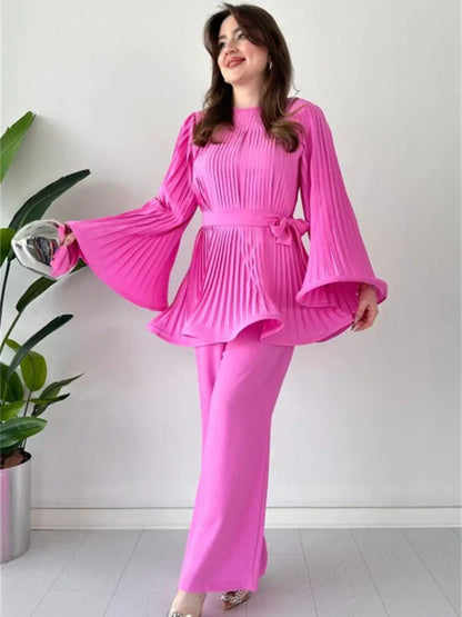 Ladies Pleated Clothing Set – Selene