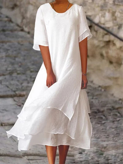 Cotton-linen summer dress – Noémie