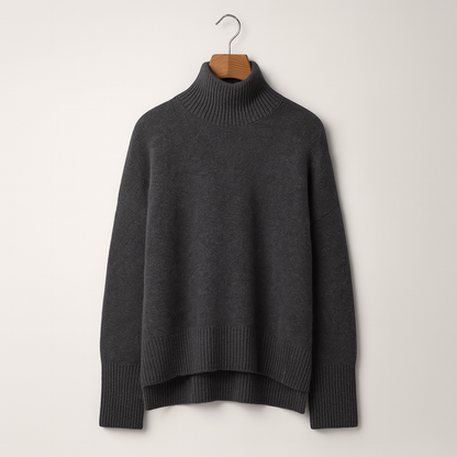 Luxurious cashmere roll-neck jumper for women – Amira Autumn Magic Edition