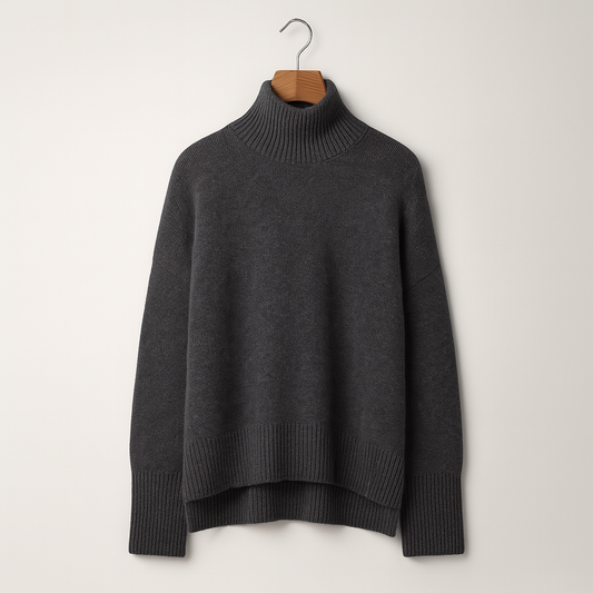 Luxurious cashmere roll-neck jumper for women – Amira Autumn Magic Edition