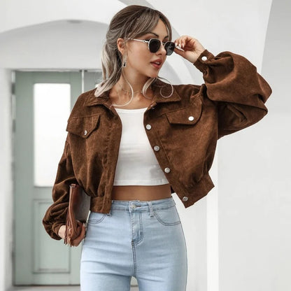 Stylish short denim jacket - Amira