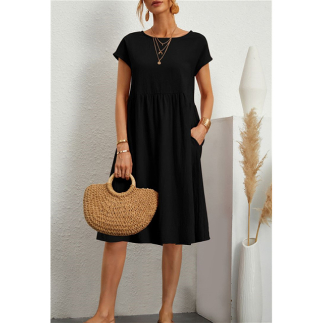 A-Line Jersey Midi Dress - Elise