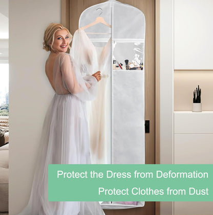 Full-length wedding dress storage set – dustproof wedding dress cover (2 for 1)