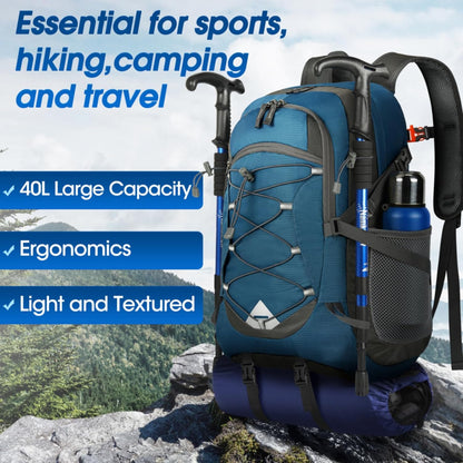 40L waterproof hiking and camping backpack – lightweight & foldable – 2 for the price of 1