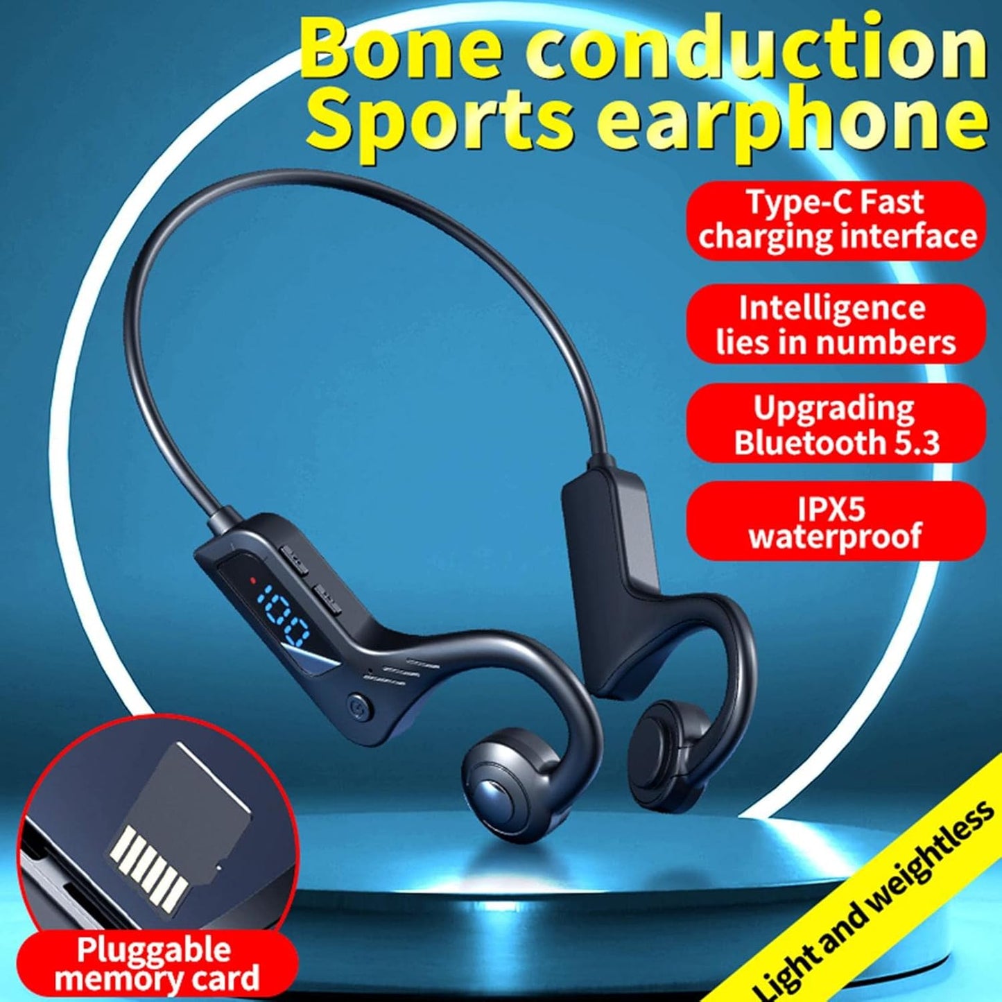 Open-ear wireless bone-conduction headphones – Audyra