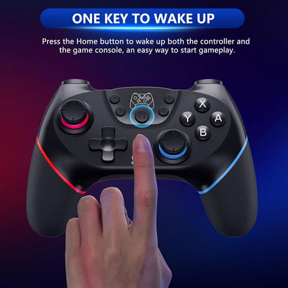 Wireless Switch controller with Hall-effect joysticks and turbo function – Nexora