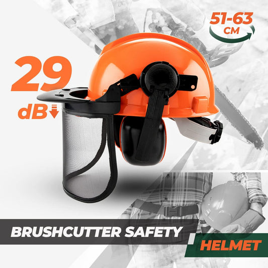 Forestry protective helmet with face shield and ear defenders – ArborMax