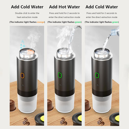 Portable 3-in-1 espresso maker with rechargeable battery – Raverno