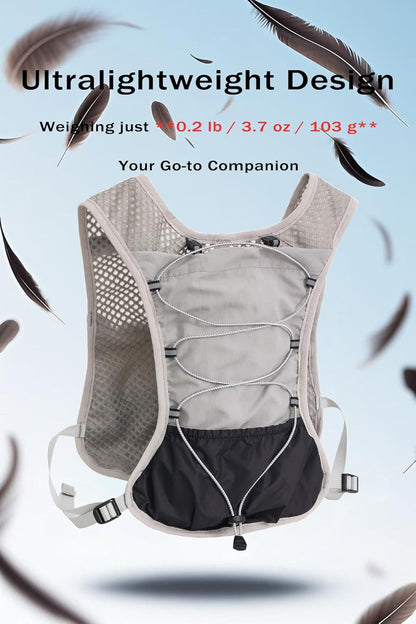 Ultralight running hydration vest with 2‑litre water bladder – Dravien