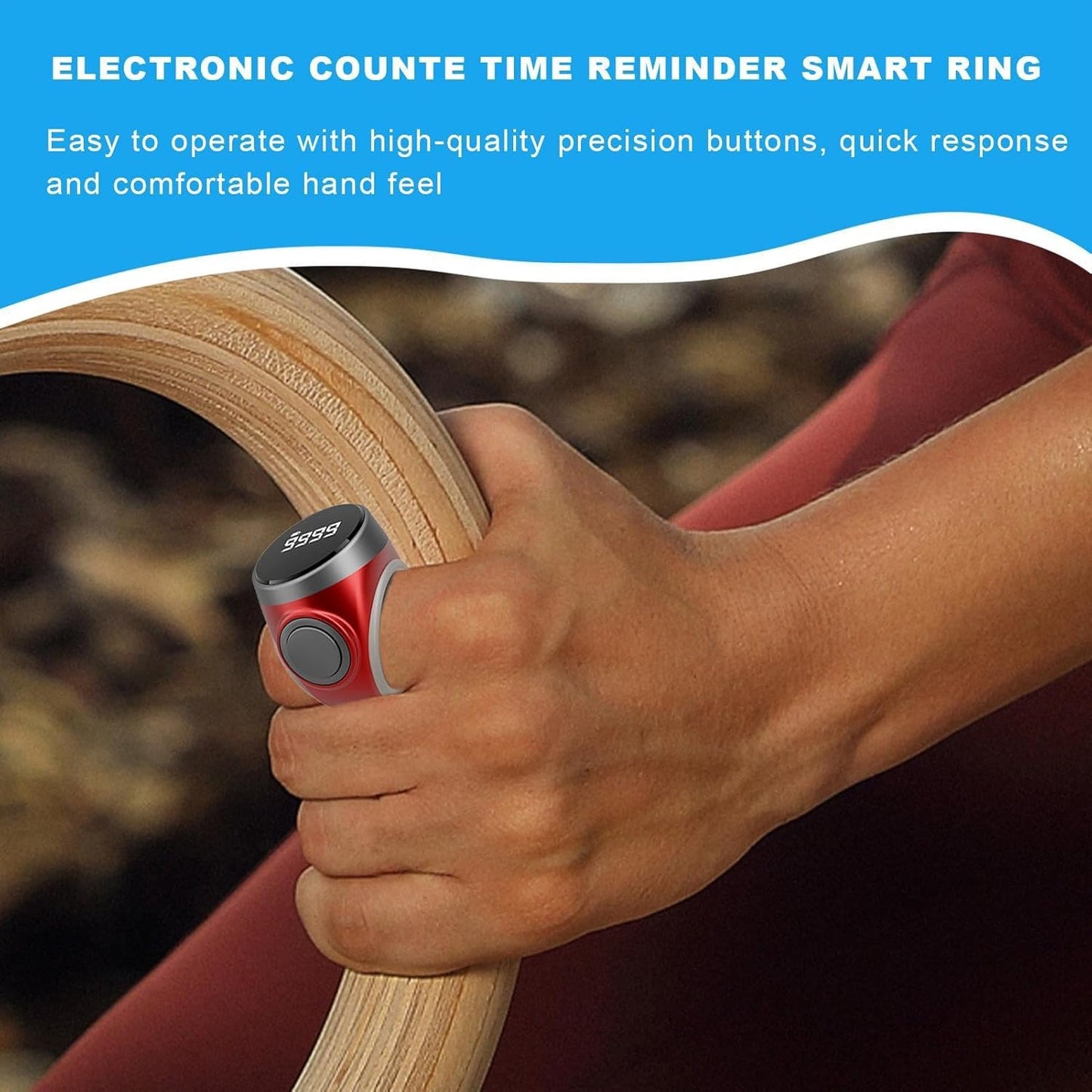 4-digit rechargeable digital finger counter ring (Buy 1, Get 1 Free) – Calmero