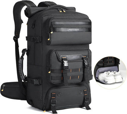 50L flight-ready convertible travel rucksack with shoe compartment and USB port