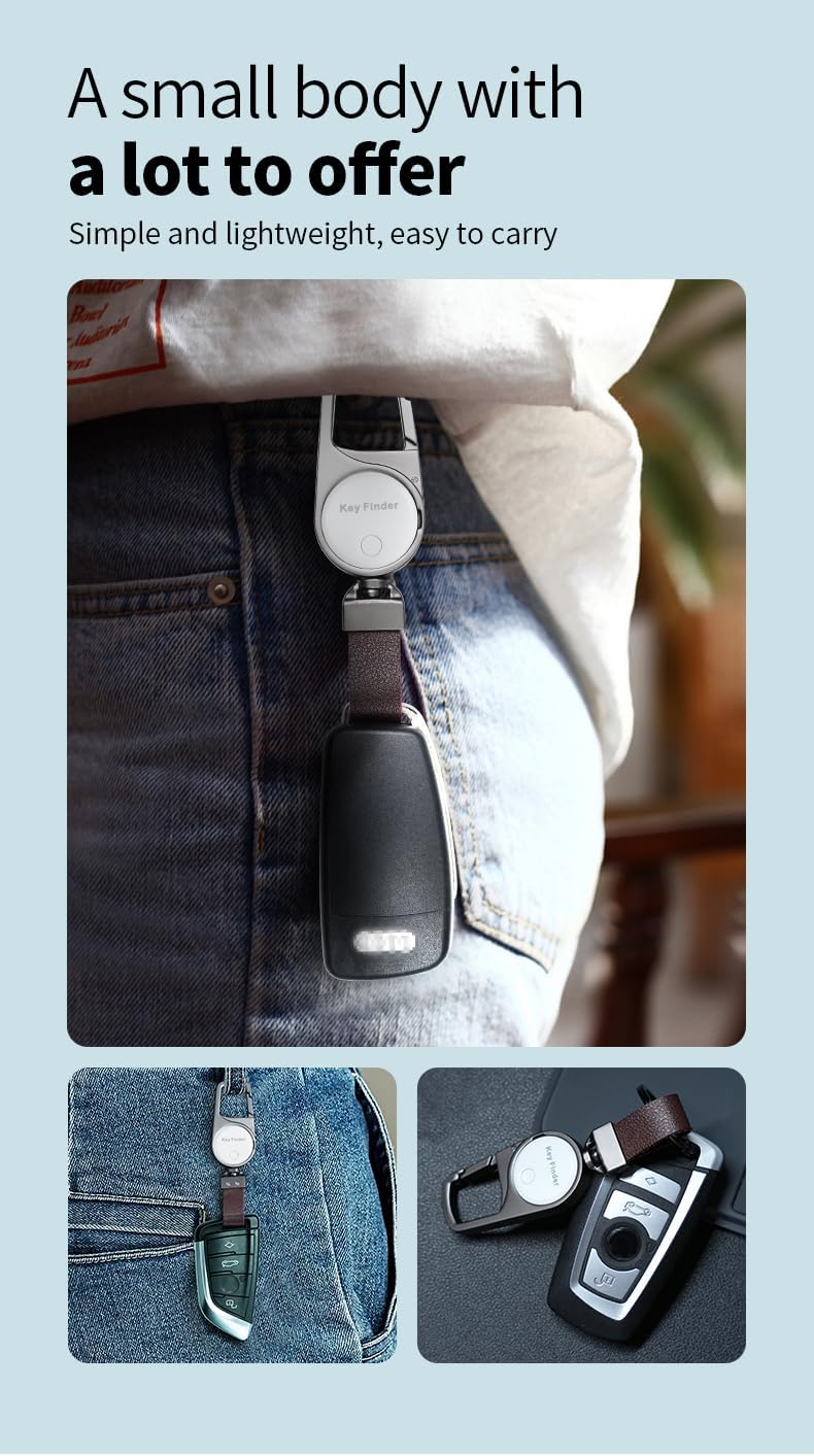 Smart Anti-Lost Locator Keyring – Real-Time Tracking with Find My – Zeyora