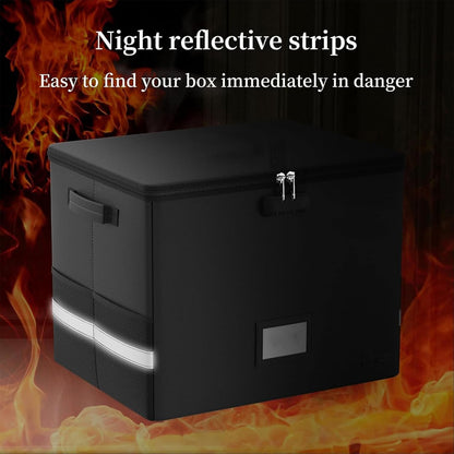 Fireproof storage case for vinyl records – waterproof organiser for 150+ 12-inch records – Arcion