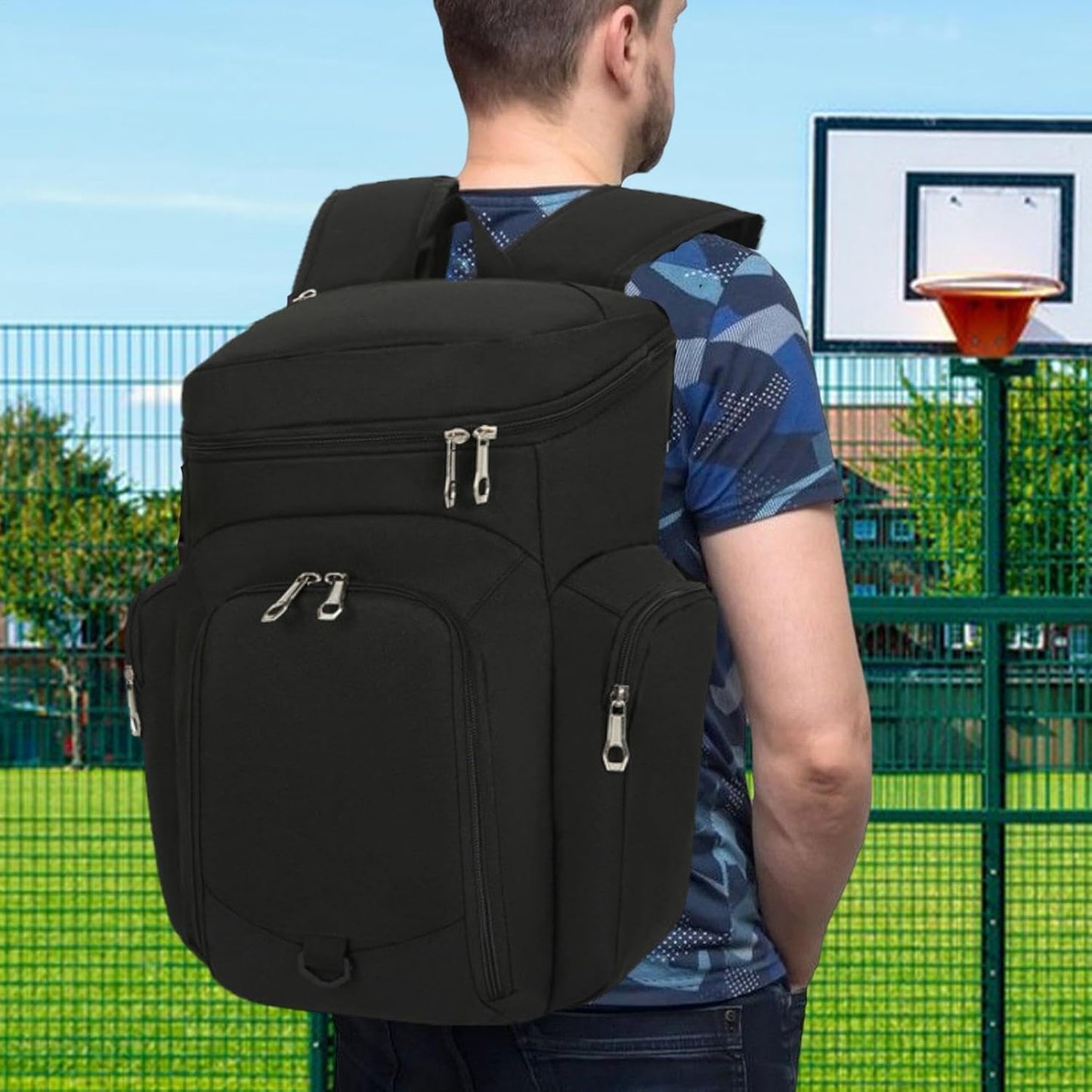 Basketball Backpack for Men – Large 30L Sports Bag with Waterproof Base – Draycor