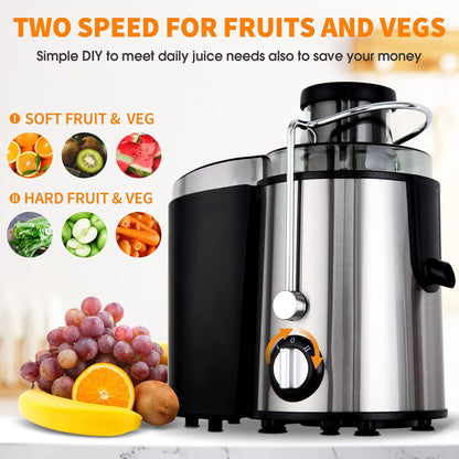 Cold-press juicer with 3 speeds – JuicePro