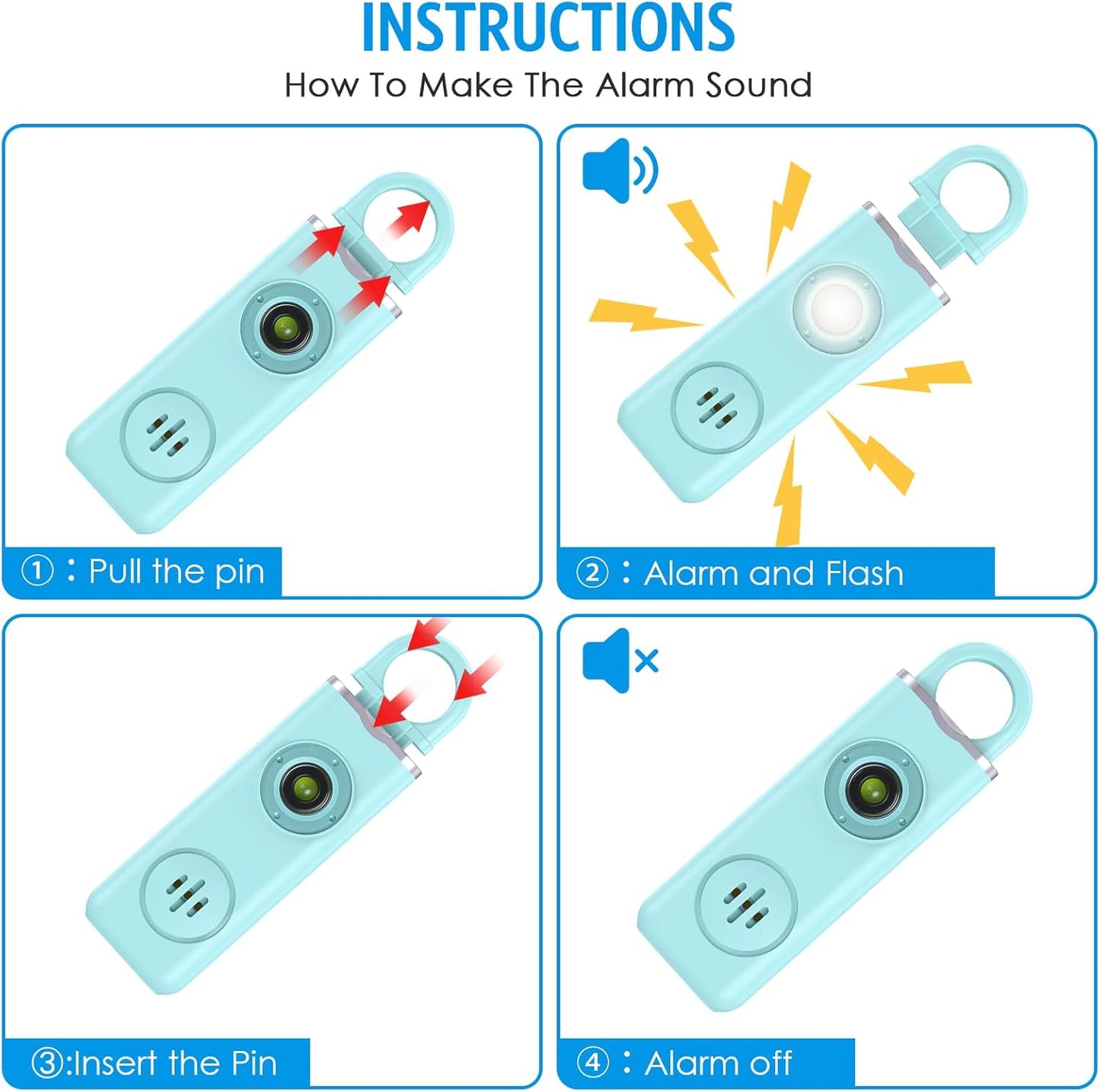 Personal alarm keyring 1+1 FREE – Veyora