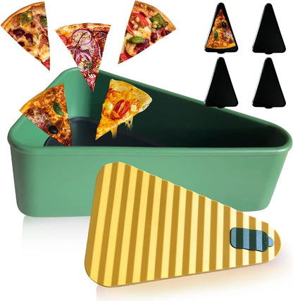 Reusable pizza storage container with 2 trays – SliceSafe (1+1 FREE)