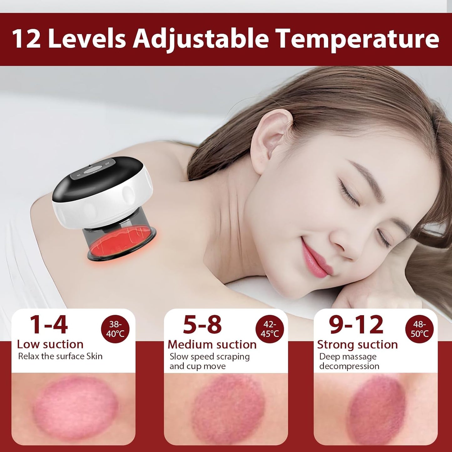 Smart infrared glass suction device with 12 therapy levels and remote control – Auryon