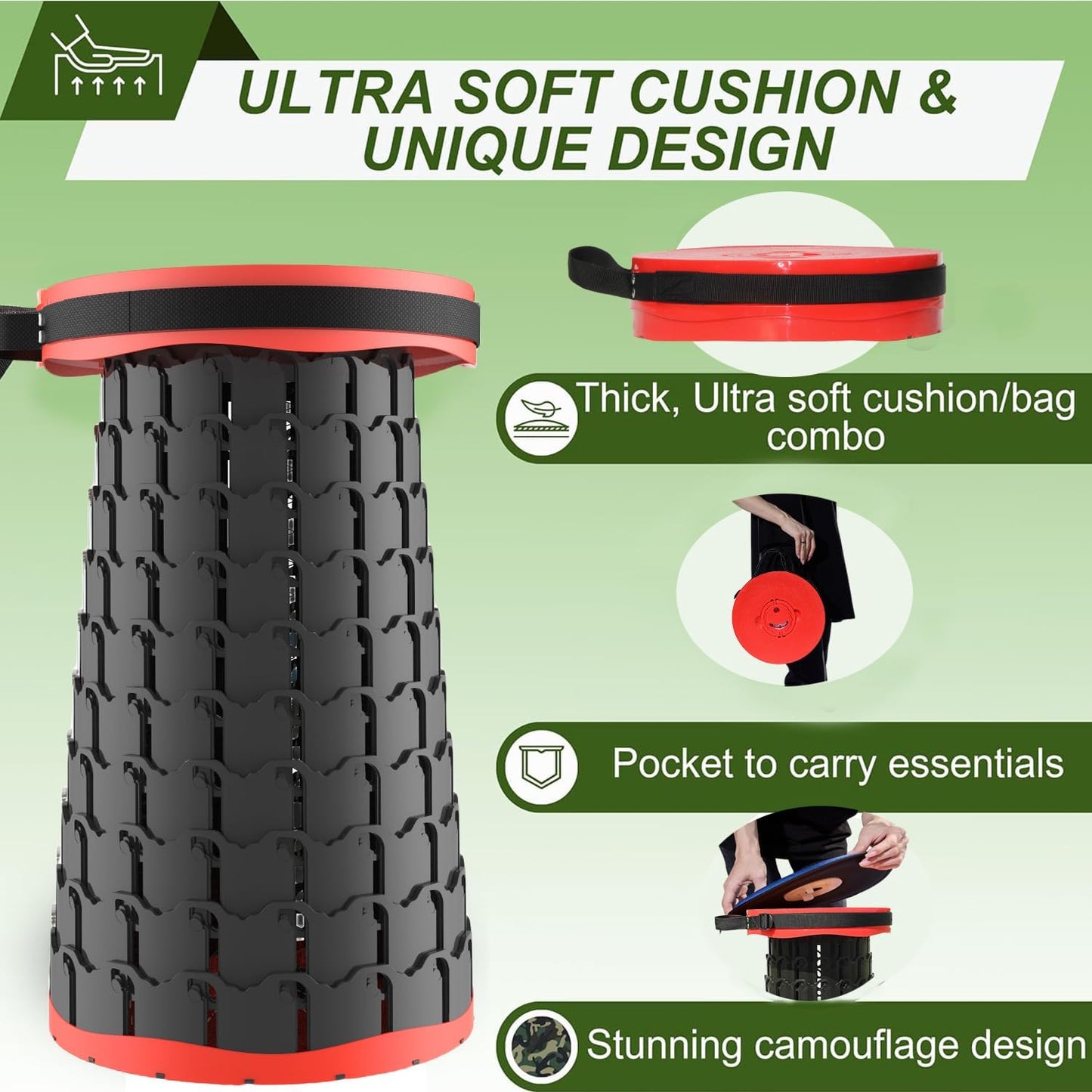 Collapsible padded stool – SitMax