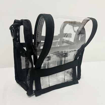 Large transparent PVC make-up bag for travel and daily use – Aveline