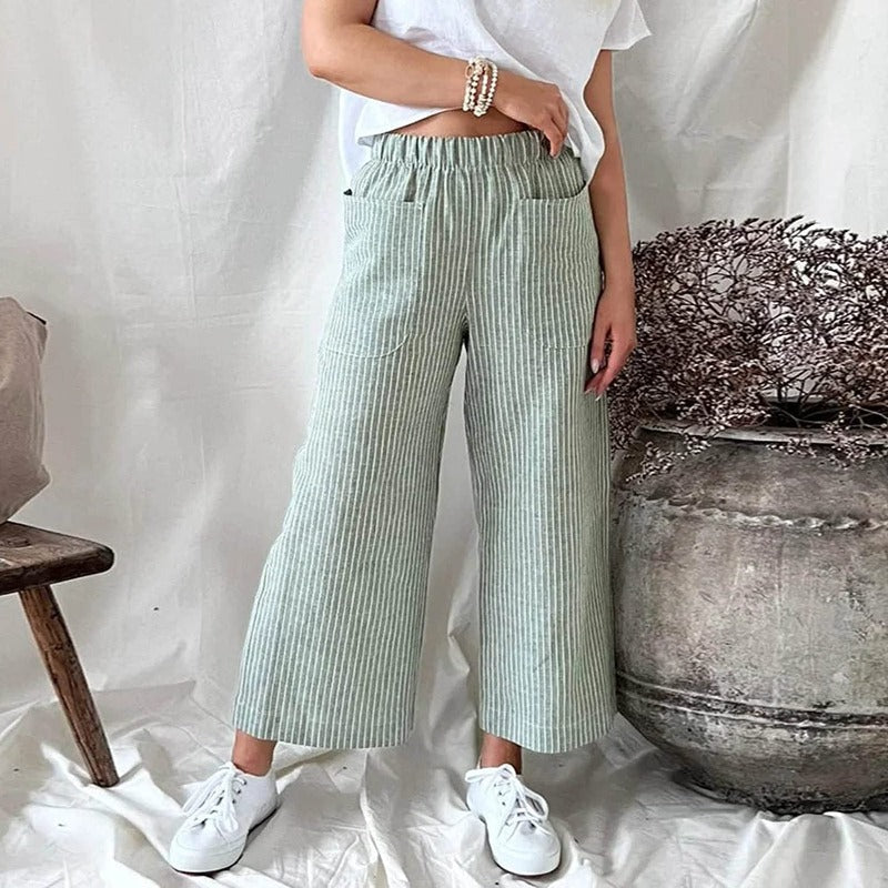 Premium Linen Trousers for Women - Sophia