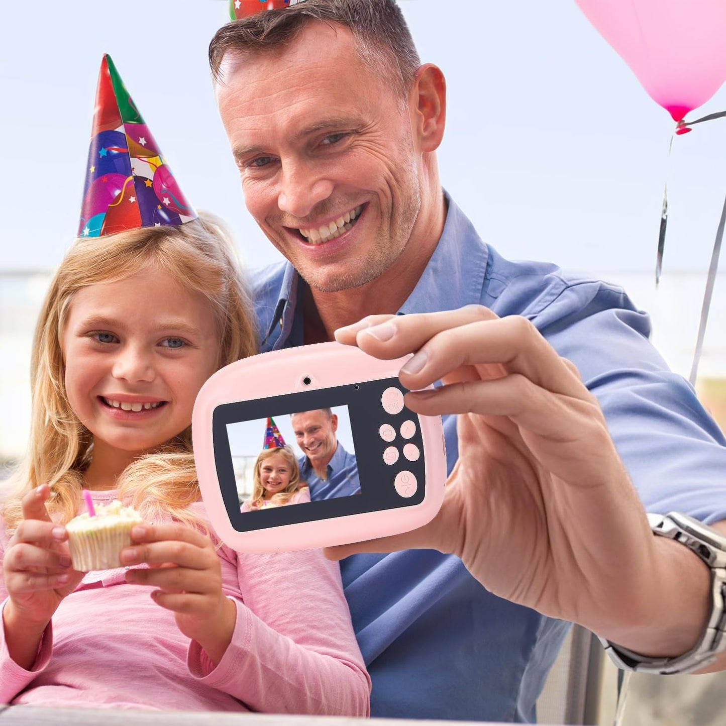 Instant-print kids' camera with dual-lens, HD video and creative kit – Lymora