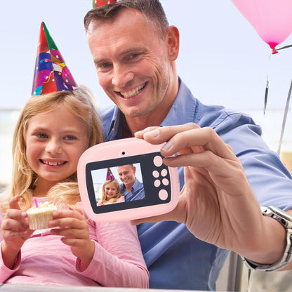 Instant-print kids' camera with dual-lens, HD video and creative kit – Lymora