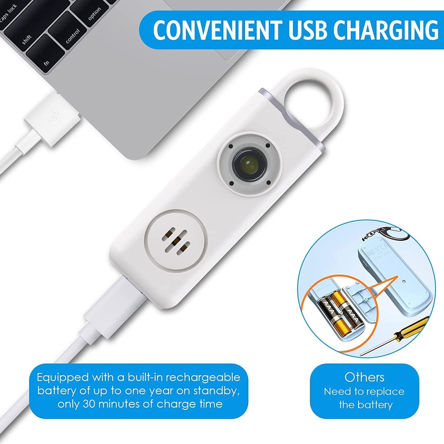 Personal alarm keyring 1+1 FREE – Veyora