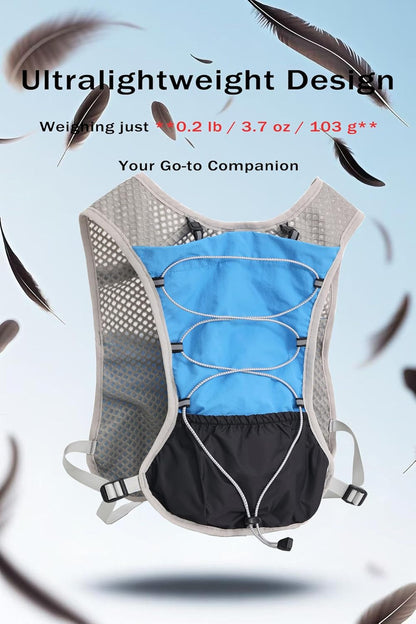 Ultralight running hydration vest with 2‑litre water bladder – Dravien