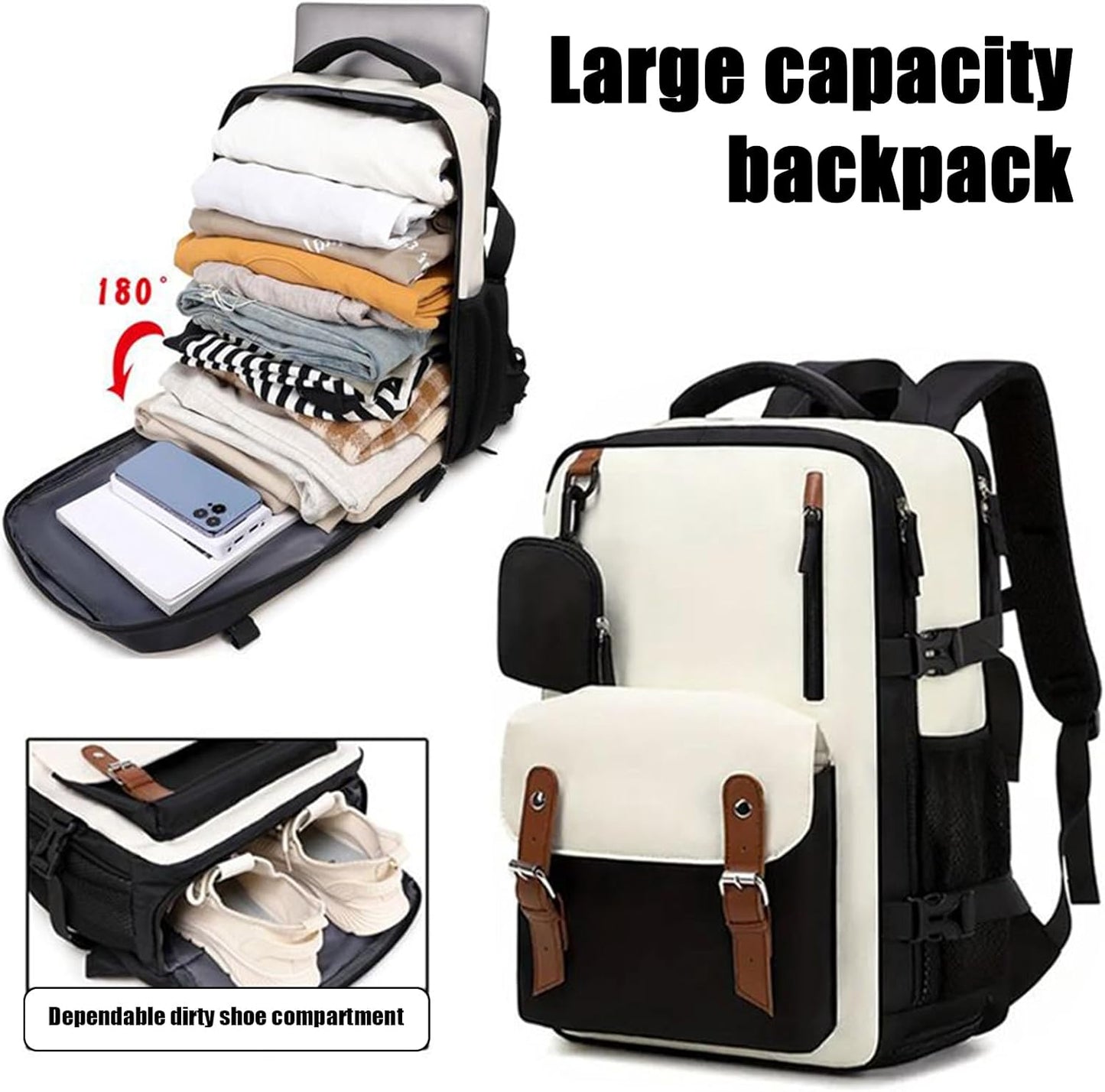 Travel rucksack with large capacity, waterproof and expandable – Elorio