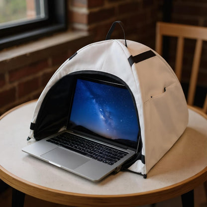 Laptop sunshade – Foldable anti‑glare privacy tent for 13–16‑inch devices – Travory