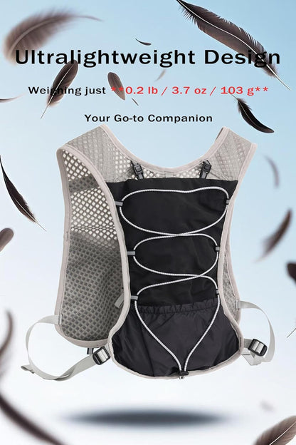 Ultralight running hydration vest with 2‑litre water bladder – Dravien