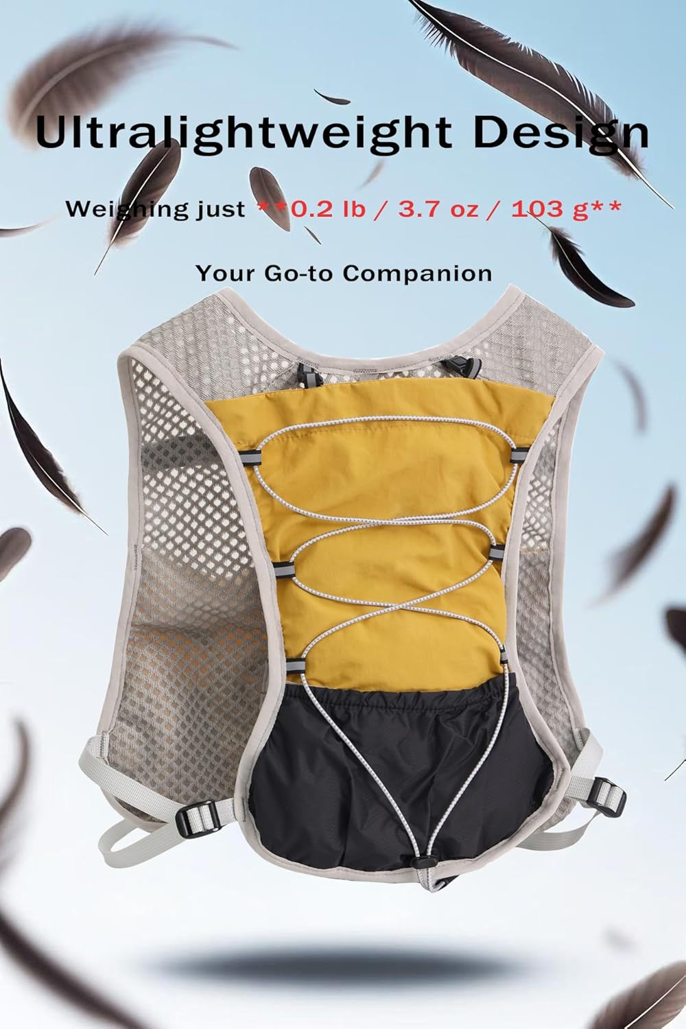 Ultralight running hydration vest with 2‑litre water bladder – Dravien