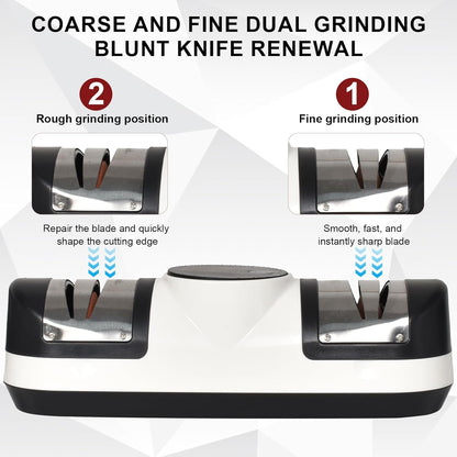Electric knife sharpener with three speeds and LED display – EdgeMaster