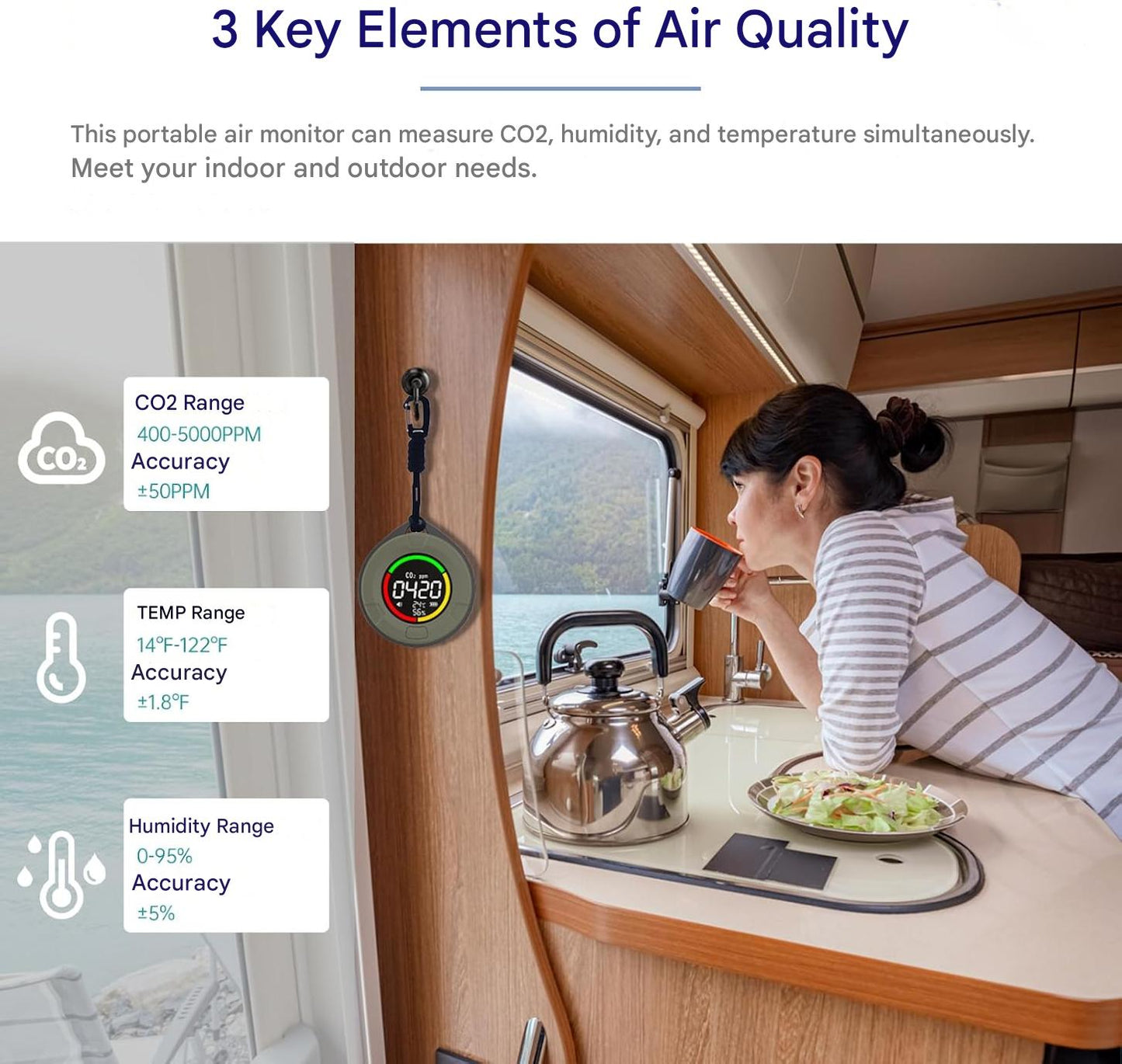 Portable CO2 detector – Aervent