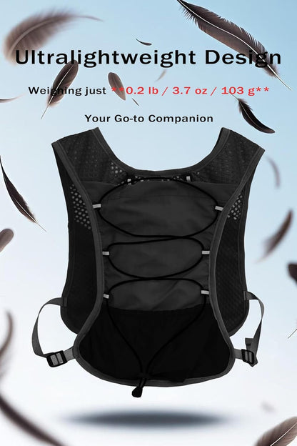 Ultralight running hydration vest with 2‑litre water bladder – Dravien