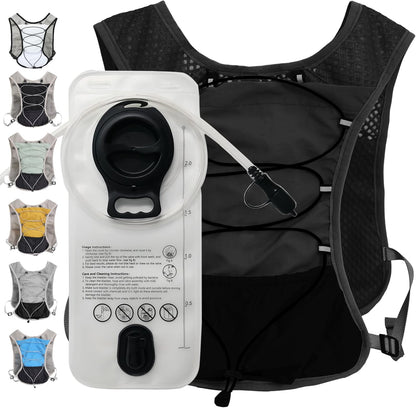 Ultralight running hydration vest with 2‑litre water bladder – Dravien
