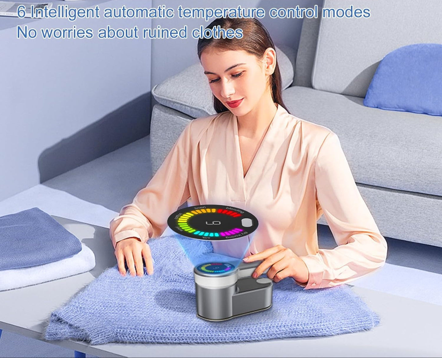 Portable travel steam iron, 1,200 W, with 6 modes and AU plug